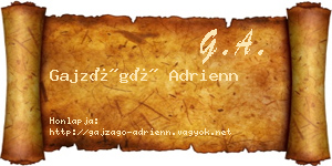 Gajzágó Adrienn névjegykártya