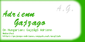 adrienn gajzago business card